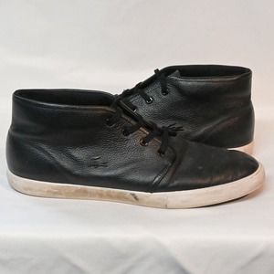 Lacoste Mens Asparta Sneakers Black 11975 0718 Lace Up Mid Top Shoes 12‎